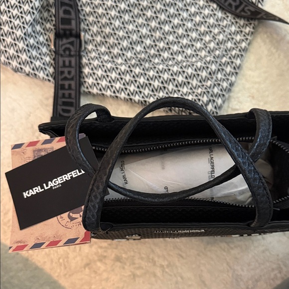 Karl Lagerfeld Black Crossbody Bag with Embellishments - Picture 2 of 2